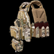 Плитоноска Yakeda быстросъёмная Мультикам с сумкой напашник и подсумками на 15 магазинов VTO-6094A