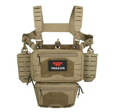 Разгрузочная система Chest Rig Yakeda с подсумками и сумкой-напашник Койот