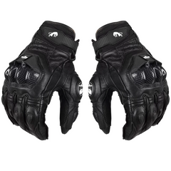 Мотоперчатки кожаные с усиленной защитой поверхности кулака и воздухозаборниками Furygan М Черный AFS6
