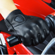 Мотоперчатки кожаные сенсорные с защитой костяшек кулака GHOST RACING М Черные GR-ST05