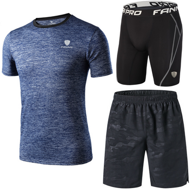 Комплект одягу для спорту Fannai M Чорний-синій FA26