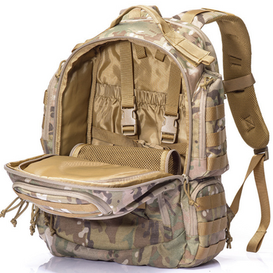 Рюкзак тактичний з кишенею для шолома Мультикам YAKEDA 55L Multicam KY048
