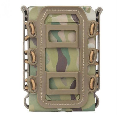 Подсумок Колчан Scorpion Multicam пластиковый под магазины 5.56, 7.62 открытый YAKEDA с системой MOLLE Мультикам YK7890888CP