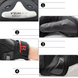 Мотоперчатки кожаные сенсорные с усиленной защитой TITANIUM поверхности кулака и воздухозаборниками на пальцах VEMAR М Черный-Белый VE-177