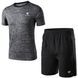 Чоловічий комплект одягу для спорту Fannai M Чорний-сірий FA06