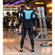 Компресійний чоловічий комплект одягу для тренувань та спорту TRYSIL 2в1 M Чорний-Синій (TYL11610-01)