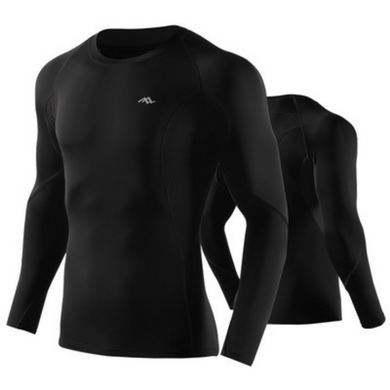 Компресійний чоловічий комплект одягу для тренувань та спорту TRYSIL 2в1 M Чорний (TYL11610-02)