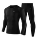 Компрессионный мужской комплект одежды для тренировок и спорта TRYSIL 2в1 M Черный (TYL11610-02)