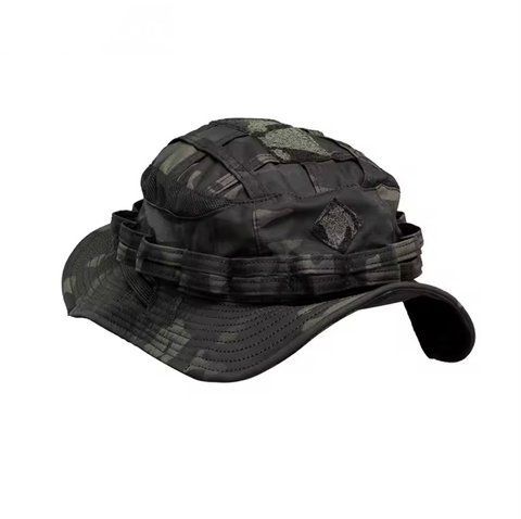 Панама IDOGEAR Boonie тактическая Черный Мультикам
