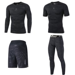 Комплект одежды для фитнеcа Fannai 4 единицы L Темно-синий FAR019