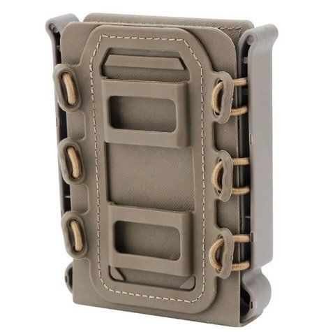 Подсумок Колчан Scorpion Сoyote пластиковый под магазины 5.56, 7.62 открытый YAKEDA с системой MOLLE Койот YK7890888CB