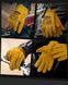 Мотоперчатки из натуральной кожи, замшевые, винтажный стиль OZERO Желтый M OZY1798871
