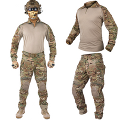 Тактичний костюм Idogear G3 Multicam Убакс сорочка та Штани з наколінниками М Мультикам