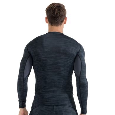 Компрессионный мужской комплект одежды для тренировок и спорта Fannai 4в1 M Серый-Синий (FNKV-05)