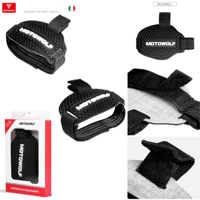 Накладка на обувь для мотоциклистов, защитная, мото накладка для переключения передач MOTOWOLF Черная MDL1901