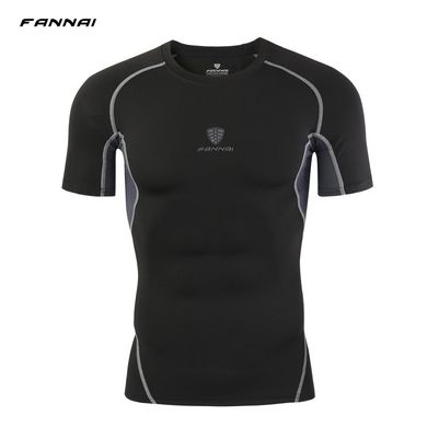 Мужской комплект одежды для тренировок Fannai M Черный-серый FAH07
