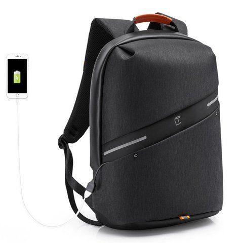 Рюкзак Для Ноутбука Tangcool с USB Темно-Серый / Dark gray TG012