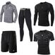 Чоловічий комплект одягу для спорту Fannai M Чорний-сірий FAH11