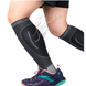 Компрессионный гетр бандаж на голень и ступню для тренировок и спорта MATT M Черный-Серый (HT020)