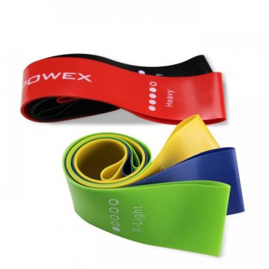 Резинки для фитнеса и спорта U-Powex, еспандер для тренировок Набор из 5 штук Разноцветные UPX001