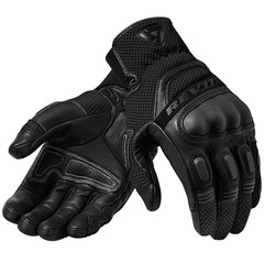 Мотоперчатки кожаные сенсорные с защитой костяшек кулака REV'IT Dirt 3 М Черные FGS139-1010