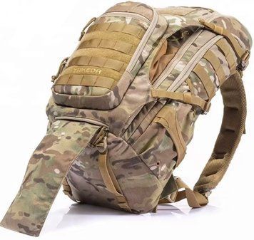 Рюкзак тактический Yakeda 45L с карманом под оружие и шлем Мультикам