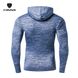 Компрессионный мужской комплект одежды для тренировок и спорта Fannai 5в1 M Серый-Синий (FNKV-03)